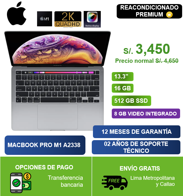 MACBOOK PRO M1 A2338